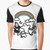 Spooky graphic t-shirt featuring skulls, ghosts, and rainbows in a cute and funny design