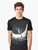 A surreal, abstract graphic t-shirt featuring a cosmic sailing theme with an astronaut on the moon. - Men