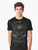 A black cat graphic t-shirt with an occult, lunar-inspired design - Men