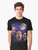 Three Cage Moon graphic design t-shirt featuring a play on the popular "Three Wolf Moon" meme with Nicolas Cage's face - Men
