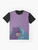 Gravity Falls Panther Dark Violet Graphic T-Shirt - Flat lay