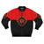 A bomber jacket featuring the iconic Flash Gordon symbol, perfect for sci-fi fans and movie enthusiasts.