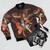 Archangel Michael St. Michael the Archangel Graphic Bomber Jacket - Flat lay