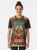 "Lakshmi, the Hindu Goddess of Wealth, portrayed on a graphic t-shirt design" - Women