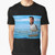 Steven Seagull at Sea Graphic T-Shirt featuring a silhouette of a seagull flying over the ocean
