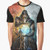 Retro Mortal Kombat video game graphic t-shirt featuring characters Scorpion and Sub-Zero