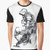 An Iron Giant cartoon character graphic on a t-shirt.