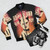 Soo Catwoman UK Punk Rock Bomber Jacket in Punk Fashion Style - Flat lay