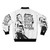 Banksy inspired graffiti bomber jacket featuring the quote "If You Want to Achieve Greatness stop asking for permission" - Back