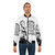 Banksy inspired graffiti bomber jacket featuring the quote "If You Want to Achieve Greatness stop asking for permission" - Lifestyle