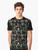 Botanical graphic t-shirt featuring colorful floral patterns in a trendy boho style - Men