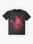 A graphic t-shirt featuring the legendary samurai Jin Sakai from the video game Ghost of Tsushima. - Flat lay