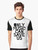 A black and white graphic t-shirt featuring the text "Only Music Can Save Us!" in a bold, hand-drawn typography style. - Men
