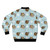 Festive Rudolph the Red-Nosed Reindeer bomber jacket with holiday-themed graphics - Back