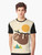 A graphic t-shirt design featuring a relaxed sloth in a natural landscape - Men