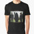 Graphic t-shirt design featuring the text "Are You Afraid of the Danger Boys?" with birds, diamonds, and a graveyard landscape.