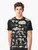 Paleontology illustration graphic t-shirt featuring dinosaur fossils, skeletons, and ancient archaeological symbols - Men
