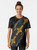 A vibrant graphic t-shirt featuring traditional Habesha designs, celebrating Ethiopian cultural fashion. - Women