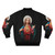 Jesus Christ Savior Bomber Jacket with religious imagery and design - Back