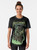 Warhammer 40k Skaven graphic t-shirt with a metal-inspired design featuring skull and bell elements. - Women