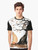 Autumn nature graphic t-shirt with watercolor design featuring a fox and owl - Men