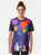 Graphic t-shirt featuring a couple in space with planets, stars, and a galaxy in the background - Women