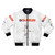 Retro bomber jacket featuring the Squeeze 45s and Under album cover design