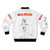 Retro bomber jacket featuring the Squeeze 45s and Under album cover design - Back