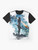 Mass Effect video game graphic t-shirt featuring the iconic logo and characters - Flat lay