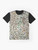 Tree of life graphic t-shirt with animal evolution design - Flat lay