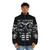 'They Live' Black and White Puffer Jacket featuring the iconic Obey design - men front