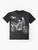Africa Twin graphic t-shirt featuring an adventure rider on a motorcycle - Flat lay