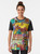 Graphic t-shirt with a collage of colorful German landmarks and architecture - Women