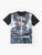 Metal Gear Raiden Graphic T-Shirt with Raiden in action pose - Flat lay