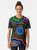 Platypus Playground Graphic T-Shirt featuring Australian Aboriginal Art with Platypus, Kangaroos, and Emus - Women