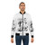 80s bomber jacket with a graphic design inspired by the iconic "Take On Me" music video by the 80s band A-ha. - Lifestyle
