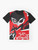 Persona 5 Joker character design with text "Take your heart" on a graphic t-shirt - Flat lay