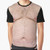 A humorous graphic t-shirt featuring a hairy, chubby belly design with the message "Fat is Beautiful"