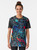 Graphic T-Shirt featuring a retro bus seat pattern design, evoking childhood nostalgia and a hipster vibe. - Women