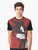 Shadow Hedgehog anime manga style graphic t-shirt with red background - Men