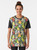 Colorful graphic design featuring a variety of conure parrots on a t-shirt - Women