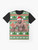 "Barry Wood Christmas Graphic T-Shirt featuring the viral meme of the well-endowed black man" - Flat lay