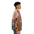 Retro-inspired puffer jacket with a musical, concert-themed design - men side right
