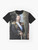 Graphic t-shirt featuring a portrait of Tsar Nicholas II of Russia - Flat lay