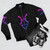 Eldar Harlequin Bomber Jacket featuring the Craftworld Eldar Rune of the Laughing God - Flat lay