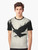 Raven graphic t-shirt with a sketch-style design featuring the mythical bird - Men