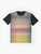 "Colorful graphic t-shirt featuring Paul Klee's "Architecture of the Plain" 1923 cubist art design" - Flat lay