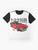 Vintage Toyota Celica GT graphic t-shirt design featuring a classic car illustration - Flat lay