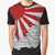 Japanese Palace and Sun Graphic T-Shirt featuring traditional Japanese design elements
