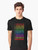 Graphic t-shirt with text "Earth is not flat! Vaccines work! We've been to the moon! Chemtrails aren't a thing! Climate change is real! Stand up for science! Universe is expanding! Nuclear power is safe!" - Men